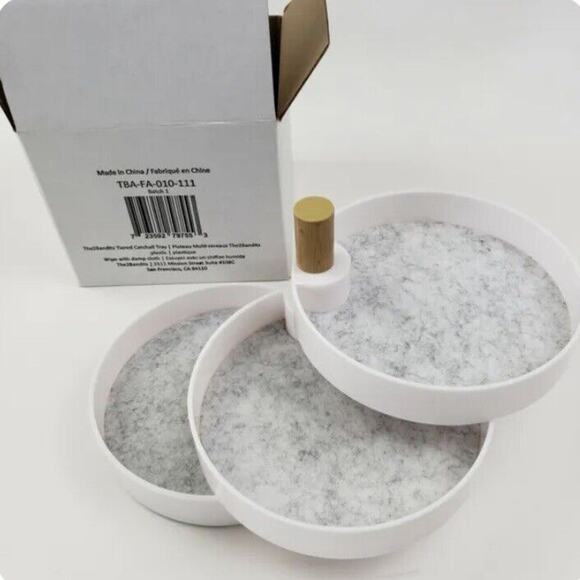 The 2 Bandits 3 Tiered Catchall Tray NIB Holds Jewelry Keys, Knickknacks New - Picture 2 of 4